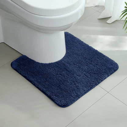 A small bathroom mat, non-slip, absorbent mat, thick U-shaped, simple solid color floor mat, toilet mat