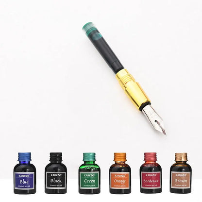 1 Bottle Pure Colorful 20/30ml Fountain Pen Ink Refilling Ink Stationery School High Quality Calligraphy Writing Fountain Ink