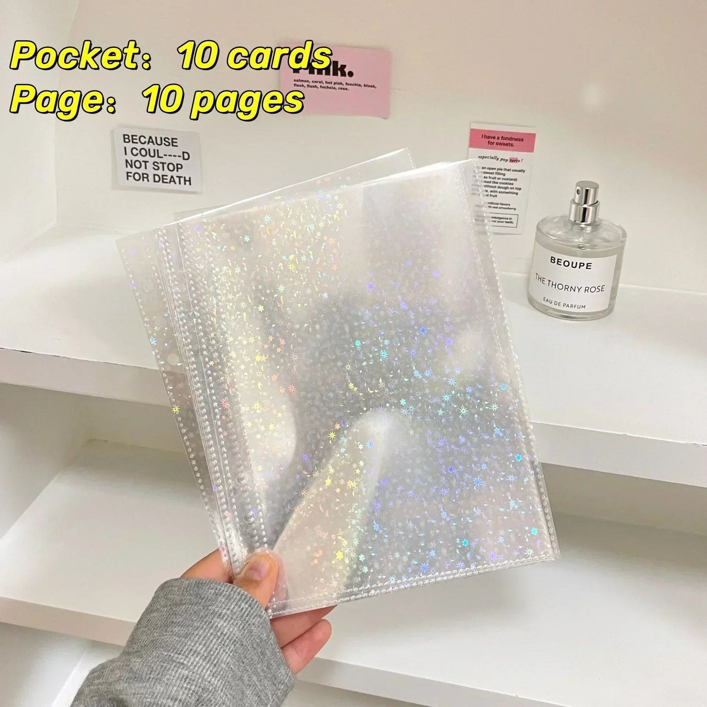 10pcs 1-4 Grids Transparent Inlay Idol Card Collect Book Inner Page Inner Kpop Binder Photocard Holder Photocard Binder 포토카드 바인더