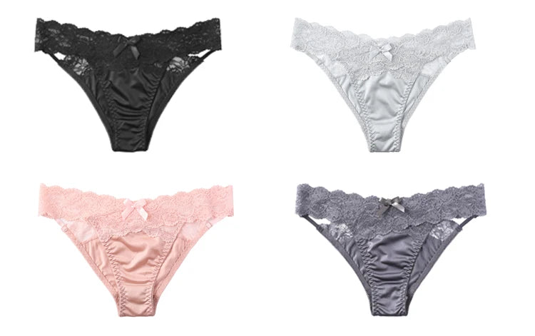 CINOON Women Sexy Lace Panties Low-waist Underwear Female G String Breathable Hollow out Lingerie Comfortable Intimates