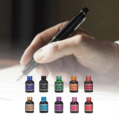 1 Bottle Pure Colorful 20/30ml Fountain Pen Ink Refilling Ink Stationery School High Quality Calligraphy Writing Fountain Ink