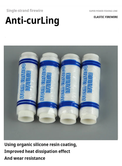 FTK 250M Strong Elastic Firewire Elastic Line 0.2mm Fishing Line Japan Fishing Thread fishing Tools Fishing tackle