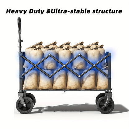 Large-capacity camping vehicle,  multi-functional portable vehicle for camping, gardening and beach shopping.