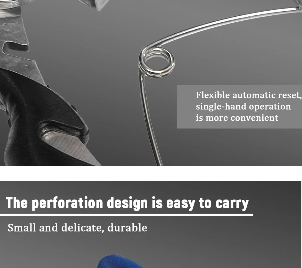 Fishing Lure Plier Scissors Return Spring Latch Bend Design Comfortable Handle Needle Nose Pliers Eagle Nose Pliers Orange