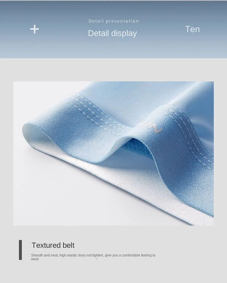 4pcs Boxer Shorts Men's Ice Silk Underwear Cool Underpants Breathable Sexy Thin Panties U Convex Lingerie Wholesale Lots L-6XL