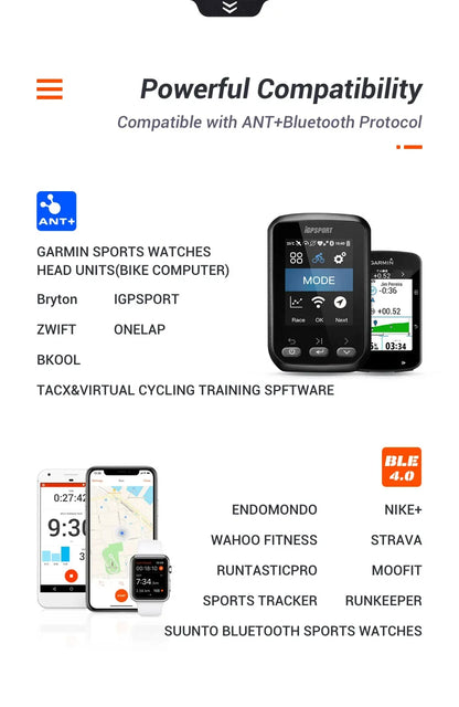 MAGENE Computer Speedometer ANT+ Speed And Cadence Dual Sensor Bike Speed And Cadence Ant+ Suitable For GARMIN IGPSPORT Bryton