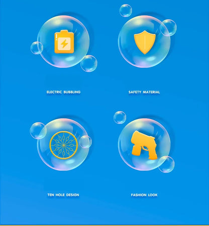 Children Bubble Gun Toy Astronaut Fully Automatic Bubble Machine Bubbles Gun Outdoor Game Fantasy Toy for Boys Girls Gifts