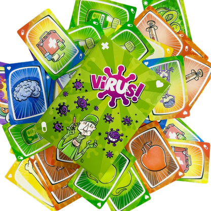 4 Styles Virus Game Cards The Contagiously Fun Card Game Virus 1/2/3 Evolution Halloween Spanish English French Party Game Card