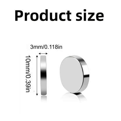 10x1/10x2/10x3mm-20/50/100pcs circular refrigerator magnets widely used in offices DIY Whiteboard, kitchen tool storage nail art