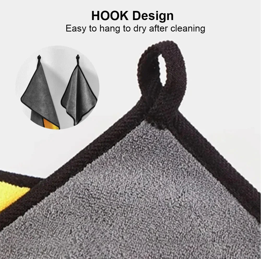 Cars Wash Microfiber Towel 30x30/60CM Car Cleaning Drying Cloth Hemming Cars Care Cloth Detailing Car Wash Towel