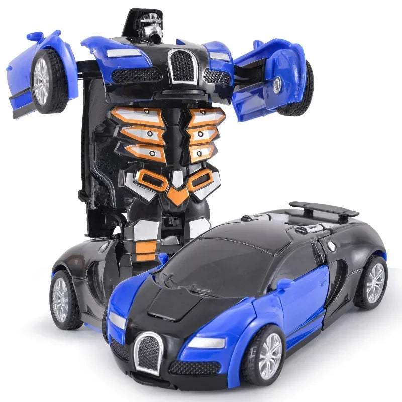 Transforming Inertial Car with Collision Technology: Autobot Robot Car for Boys