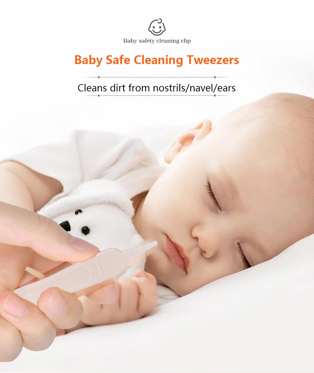 Cavity Care Ear Nose Navel Clean Baby Dig Booger Clip InfantsTools Kids Safety Tweezers Cleaning Forceps Toddler Nasal