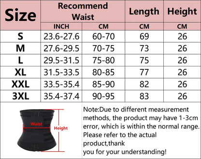 Men Waist Trainer Slimming Body Shaper Fitness Belt Weight Loss Fat Burning Sport Girdle Sweat Trimmer Workout Cincher Shapewear