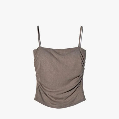 Clearance_New Summer Simple Cotton Sling Camisole Women Girls Crop Top Sleeveless Shirt Lady Bra Tops Straps Skinny Camisole Bas