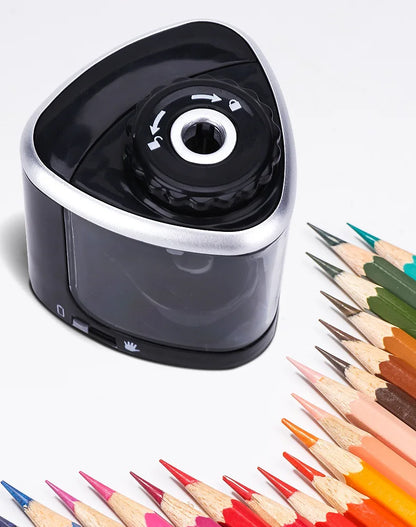 Portable Pencil Sharpener Electric Manual 2 in 1 Automatic Pencil Sharpener Kids Adults Auto Pencil Sharpener Stationery