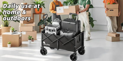Large-capacity camping vehicle,  multi-functional portable vehicle for camping, gardening and beach shopping.