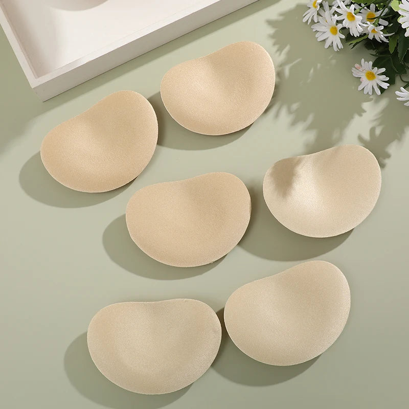 1Pair Silicone Bra Inserts Breast Pads Sticky Push-up Women Bra Cup Thicker Nipple Cover Patch Bikini Inserts for Swimsuit