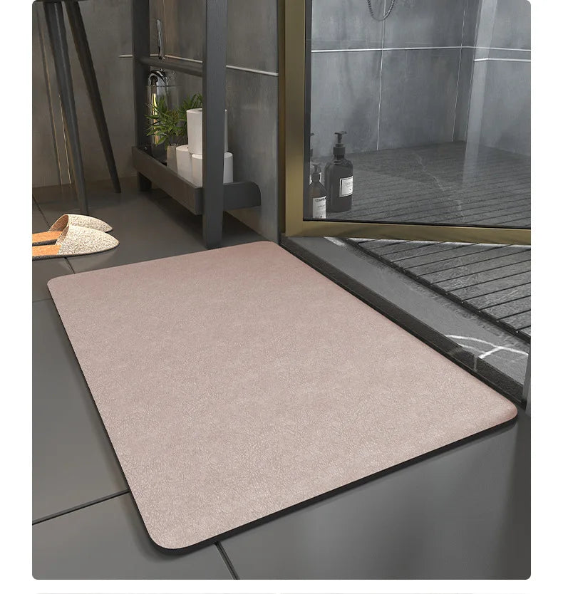 Bathroom Mats Diatomaceous Soft Mats Bathroom Quick Dry Water-absorbing Mats Toilet Non-slip Foot Mats Carpet Door Mats Bath Rug