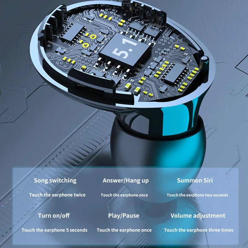 M10 TWS Bluetooth Headphones 2500mAh Charging Box Wireless Earphones With Microphone 9D Stereo Sports Waterproof Earbuds Headset