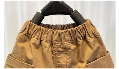 Korean Children's Clothes 2025 Summer Kids Clothes Boys Outfits Baby Thin Short Sleeves Stripe Polo Shirt +Shorts Two Pieces Set