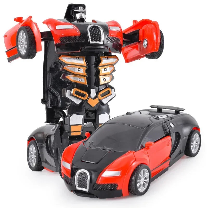 Transforming Inertial Car with Collision Technology: Autobot Robot Car for Boys