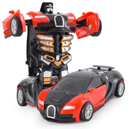 Transforming Inertial Car with Collision Technology: Autobot Robot Car for Boys
