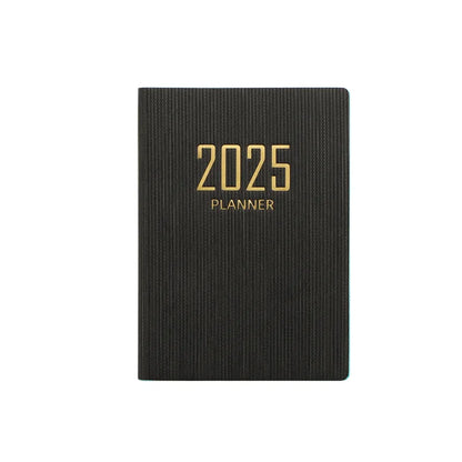 365-Day 2025 Portable A7 Pocket Planner Pu Cover Daily Weekly Schedule Notebook Calendar Journal School Office Supplies Agenda