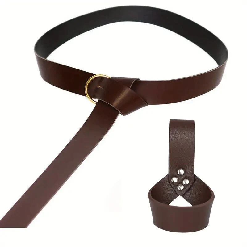 Medieval Scabbard belt Accessories for Men Renaissance Knight Leather Medieval Sword Holder Viking Costume LARP Accessories