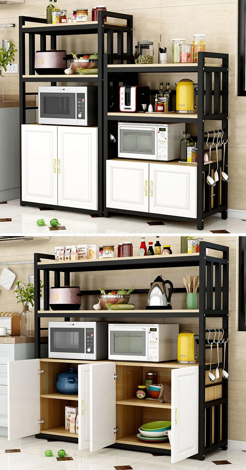 Kitchen  Islands Shelf  Storage Rack Home Organizer Cabinet Furniture With Non-slip Feet For Kitchens Complete Cabinets