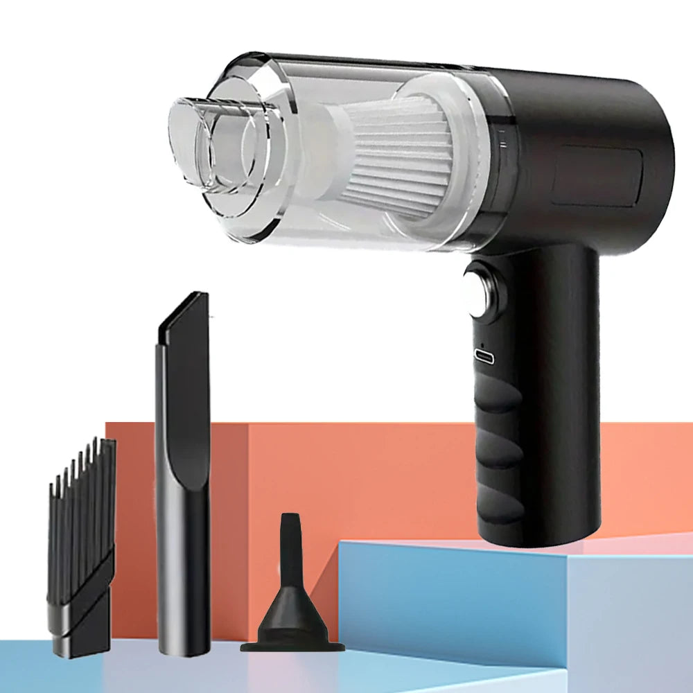 مكنسة كهربائية لاسلكية للسيارة بقوة 5500 باسكال وقوة 120 وات، مكنسة كهربائية محمولة عالية الطاقة للاستخدام المنزلي والمكتب والسيارة