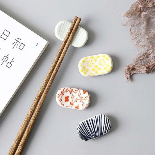 Kitchen Tools Rest Ceramic Chopsticks Stand Chopsticks Holder Tableware Chopsticks Spoon Rack