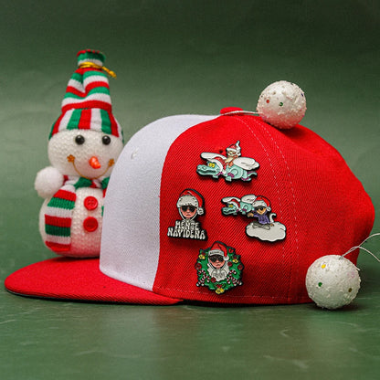 Retro Mexican Metal Hat Clip Pins Enamel Pins Cartoon Sloth Boy Baseball Cap Golf Cap Hat Badge Accessories Fashion Jewelry Gift