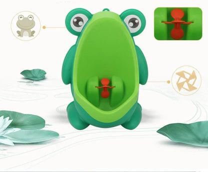 Cute Frog Potty Training Urinal Boy With Fun Aiming Target, Toilet Urinal Trainer, Children Stand Vertical Pee Infant Toddler
