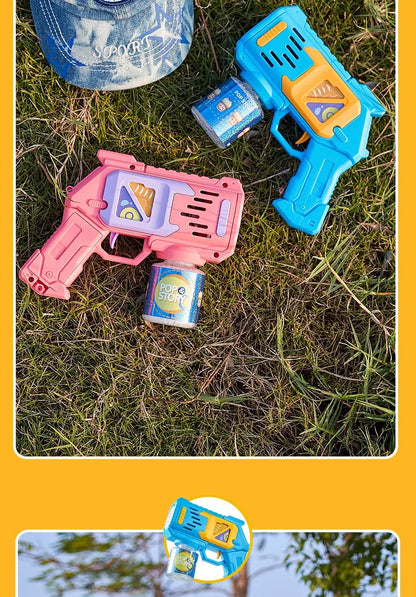 Children Bubble Gun Toy Astronaut Fully Automatic Bubble Machine Bubbles Gun Outdoor Game Fantasy Toy for Boys Girls Gifts