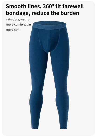 1/3/4 Pcs Men's Autumn And Winter Solid Color Warm Pants Slim Autumn Pants Comfortable Pants Men's Winter Plus Size 5XL Leggings