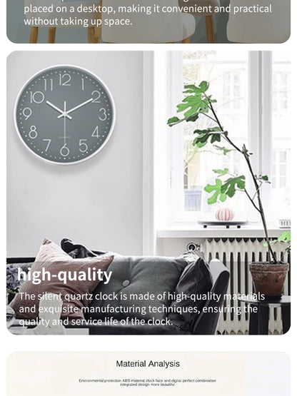 8 Inch Mute Quartz Wall Clock Cubic Digital Clock Living Room Bedroom Wall Clock Simple Digital Clock Home Decorations