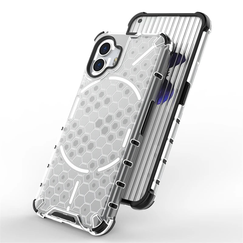 Shockproof Case for Nothing Phone 2 Cover Nothing Phone 2 Capas Transparent Bumper Honeycomb Clear Fundas Nothing Phone 2 (2)