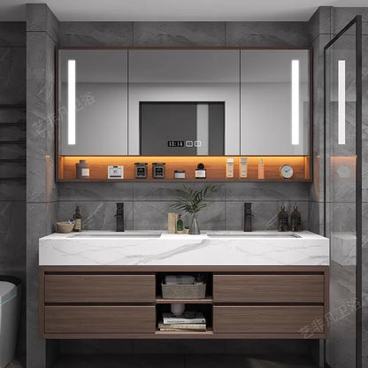 Bathroom Accesories Cabinet Wall Home Accessories Set Luxury Full Furniture Shelfs Sink Cabinet Modern Hovedskapet Bathroom Home