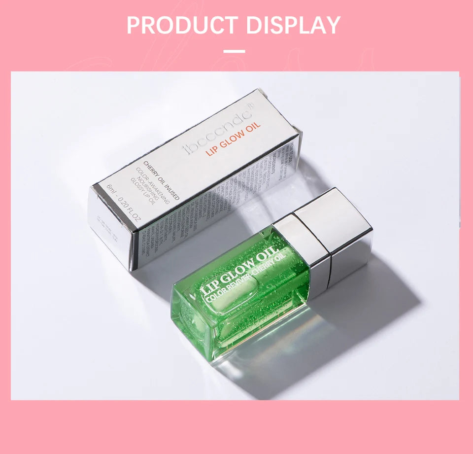 Crystal Jelly Moisturizing Lip Oil Plumping Lip Gloss Makeup Sexy Plump Lip Glow Oil Tinted Lip Plumper 6ml 1 Piece