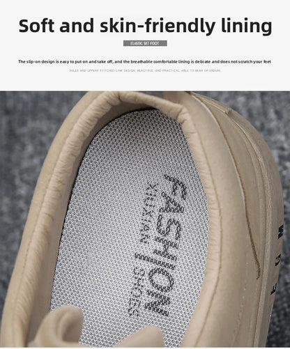 Men's Shoes 2025 New Spring Work Safety Shoes, Anti-slip, Wear-resistant, Versatile Casual Sports Work Shoes, Men's Board Shoes