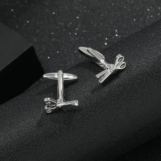 Tools Collection Jewlery Scissor Hammer Shaped Cufflinks For Men Boys Accessories Festival Gift