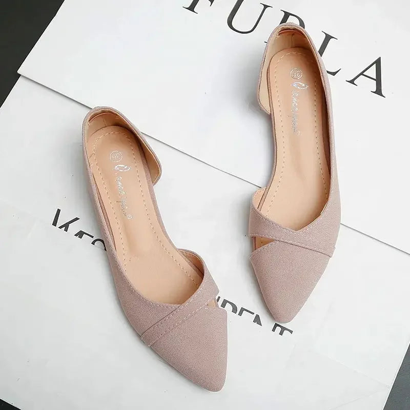 أحدث الأحذية النسائية العصرية ذات المقدمة المدببة، أحذية مسطحة للنساء، عرض عصري مميز، ماركة أصلية فاخرة، تخفيضات رخيصة