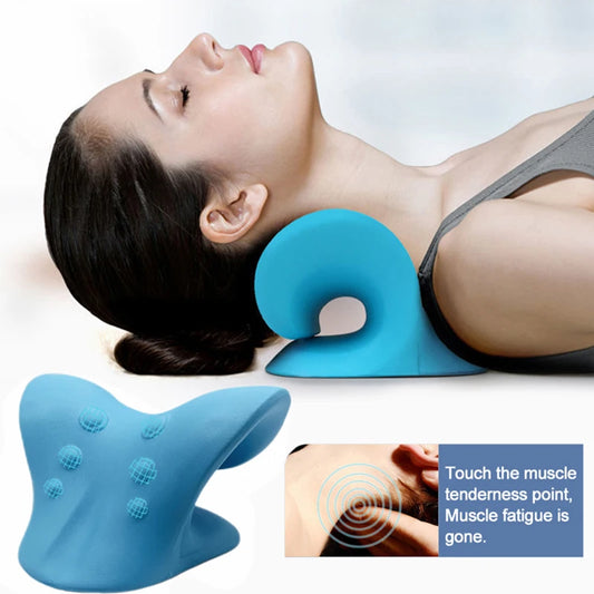 Neck And Shoulder Relaxer Cervical Traction Device Pain Relief And Cervical Spine Alignment Chiropractic Pillow Neck Stretcher