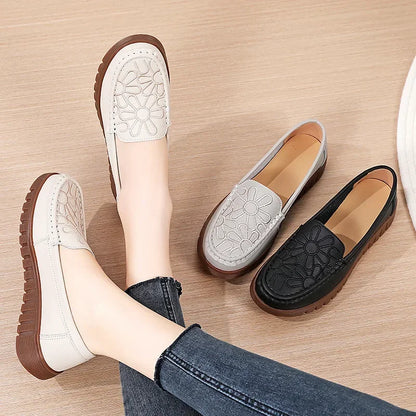 Women's Shoes Slip-on Loafers Ladies Casual Shoes Platform Wedge Moccasins Sneakers Comfortable Flat Shoes Zapatos Mujer 2024