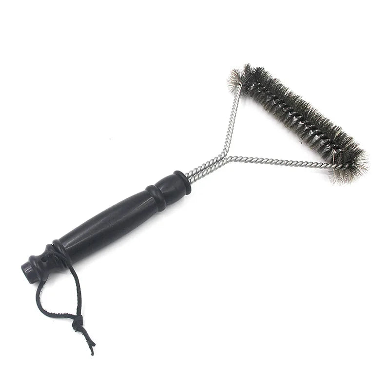Barbecue Grill BBQ Brush Clean Tool Grill Accessories Stainless Steel Bristles Non-stick Cleaning Brushes Barbecue Accessories