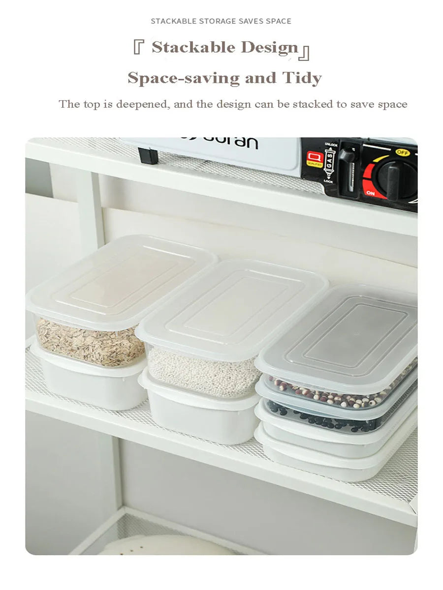 Kitchen Food Sealed Crisper Containers Fresh Fruit Vegetables Steak Meat Storage Box Refrigerator Organizer Accessories