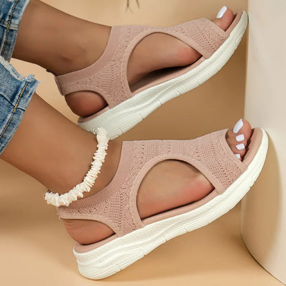 Women's Shoes Summer 2024 Comfort Casual Sport Sandals Women Beach Wedge Sandals Women Platform Sandals Roman Sandals Plus Size