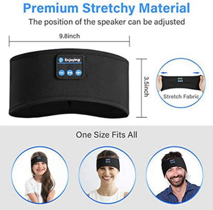 Fone Bluetooth Earphones Sports Sleeping Headband Elastic Wireless Headphones Music Eye Mask Wireless Bluetooth Headset Headband