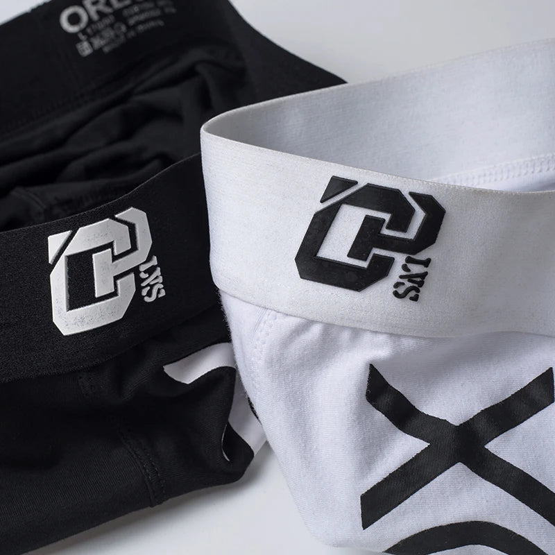 ORLVS Mens Boxer Sexy Underwear Soft Boxershorts Cotton Underpants Male Panties 3D Pouch Shorts Under Wear Pants Short