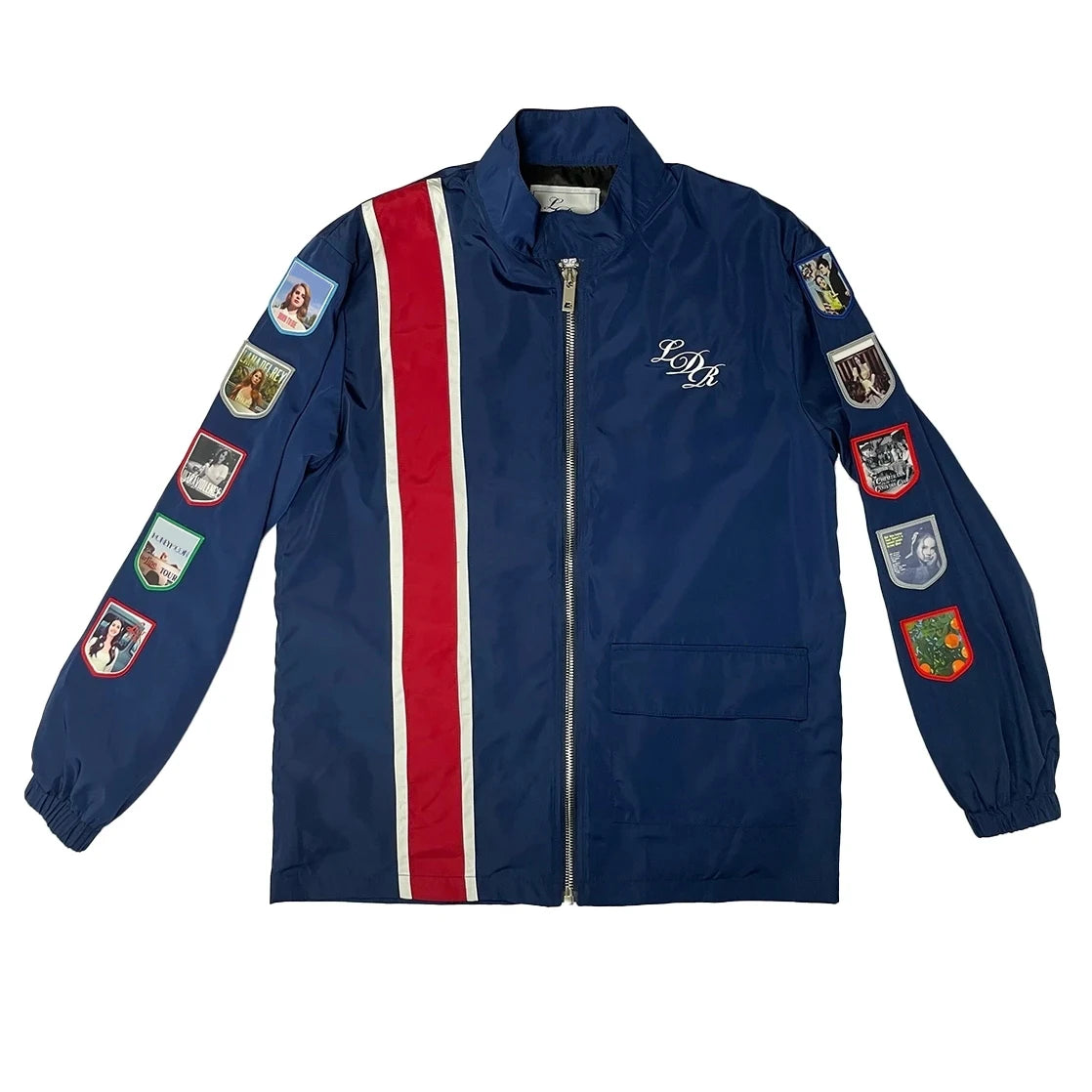Lana Merch Commemorative LDR Racer Jackets 2025 Navy For Women And Men